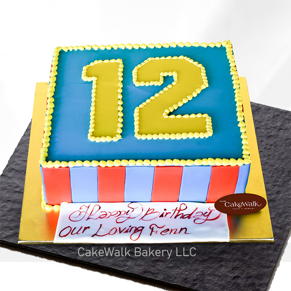 Birthday Cake – 12 Inch – SugarBake UK