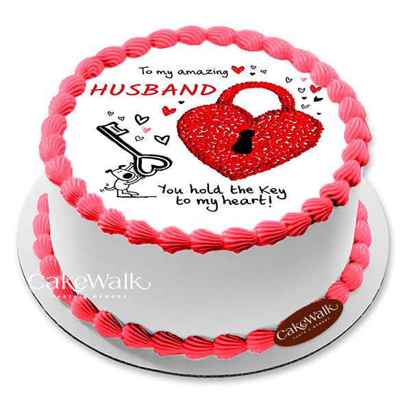 Key To My Heart My Husband Cake