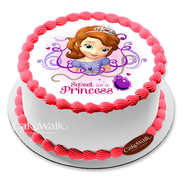 Sweet Princess Sophia Photo Cake