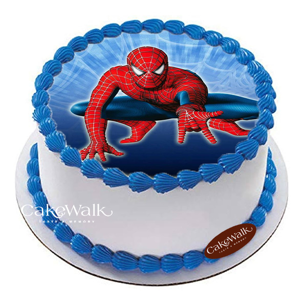 Spider Man Photo Cake