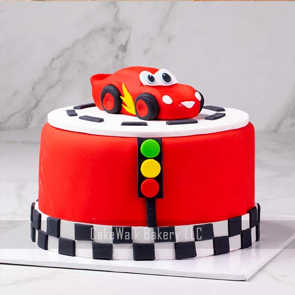 MC Queen Car Theme Cake