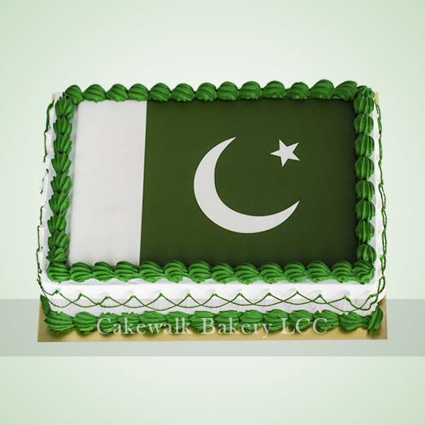 Home National Day Pakistan Flag Cake