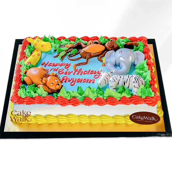 Animal Theme Cake