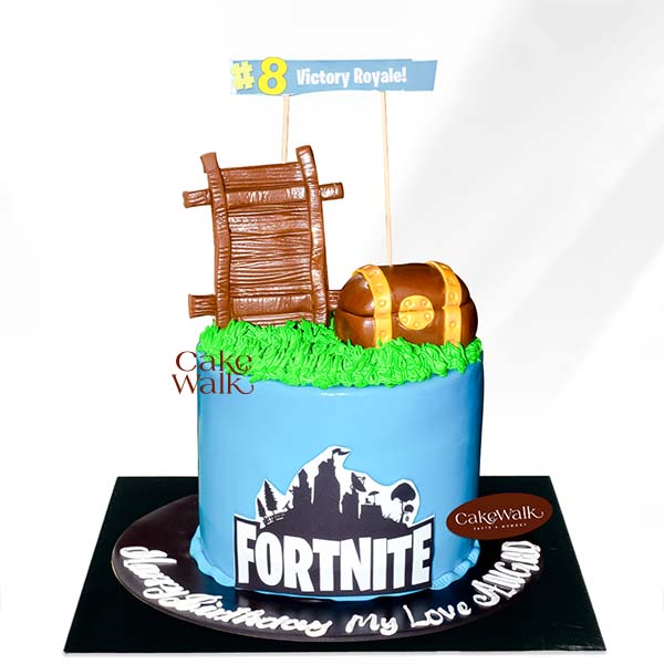 Fortnite Theme Cake-2
