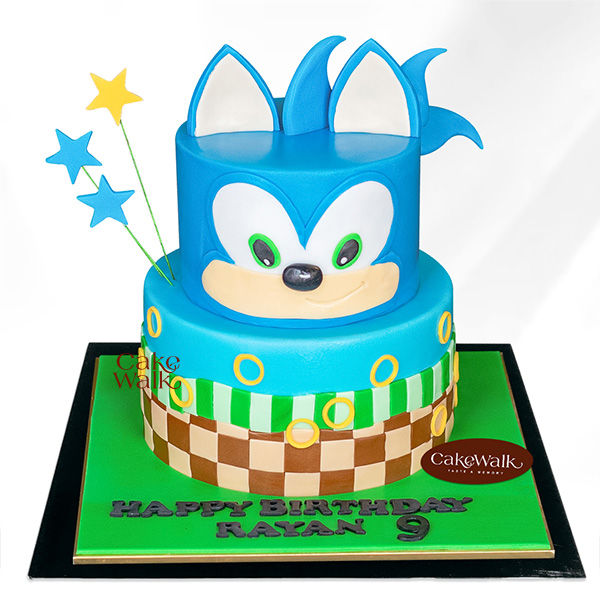 Super Sonic - 2 Tier Theme Cake