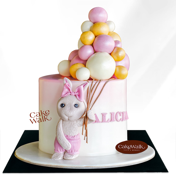 Cute Bunny Rabbit Theme Cake