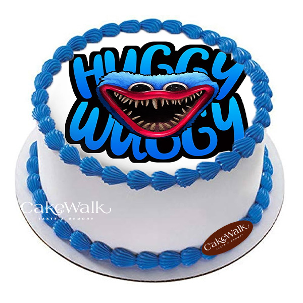 Huggy Wuggy Photo Cake