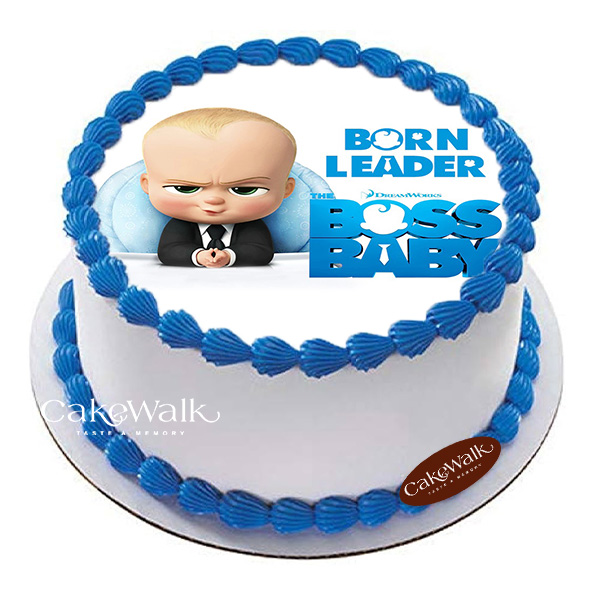 Born Leader Boss Baby Photo Cake