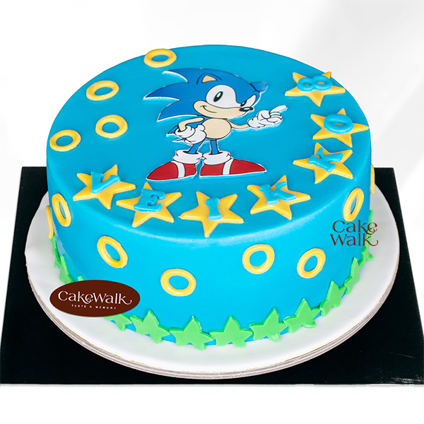 Super Sonic Theme Cake