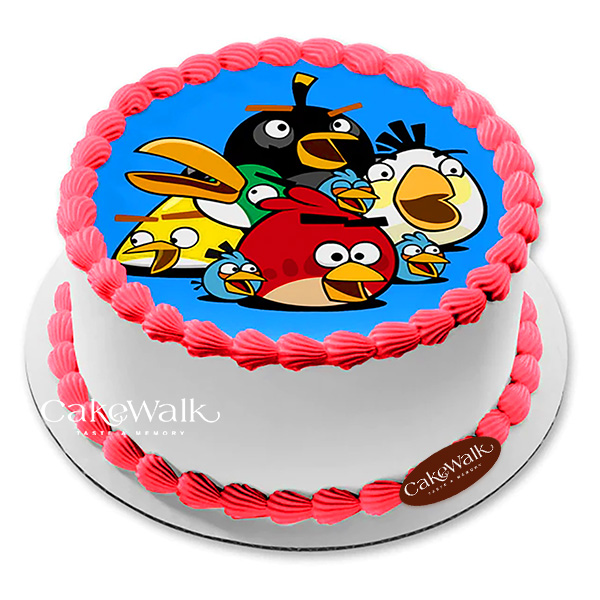 Angry Bird Photo Cake