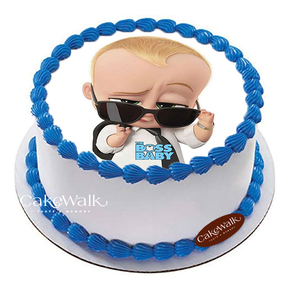 Boss Baby Photo Cake