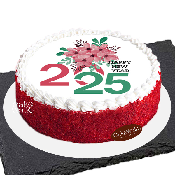 Photo Printed New Year Cake