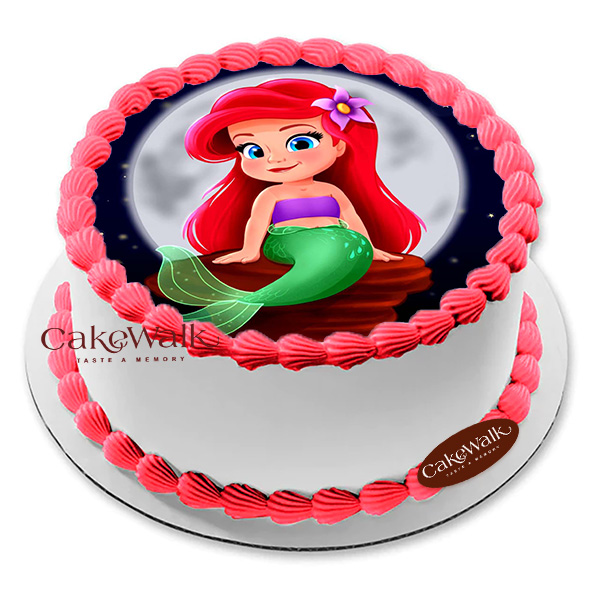 Mermaid Photo Cream Cake