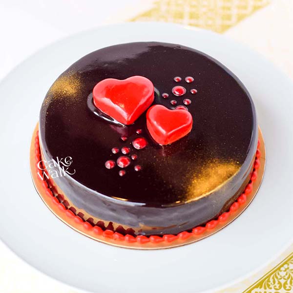 Special Twin Red Heart Cake