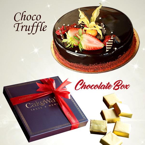 Choco Truffle Cake with Chocolate Box